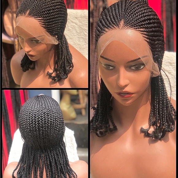 Elegant Blonde Braided Wigs - Picture 2 of 8